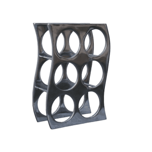 Elegant wine bottle holder rack showcasing stylish and functional design, ideal for organizing and displaying wine bottles. Perfect for enhancing any space.