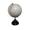 Large globe decorative piece with a rotating mechanism, featuring a vintage map design and an ornate stand. Ideal for enhancing office or home decor with a touch of elegance and classic charm.