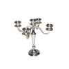 Vintage aluminum candelabra with intricate detailing and an antique-inspired finish, holding multiple candles and adding a classic touch to home decor.