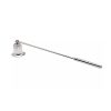 Elegant silver candle snuffer with a sleek design, ideal for safely extinguishing candles while adding a touch of sophistication to your decor