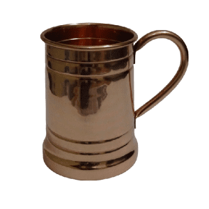 Classic copper tankard with a sturdy handle and polished finish, ideal for serving beer and ale. Durable and elegant, perfect for home bars and special occasions.
