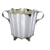 Silver Finished Wine Bucket with sleek, elegant design for chilling wine. Ideal for home bars and special occasions.