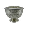 Antique Silver Wine Cooler with elegant design, ideal for chilling wine in style. Features classic antique silver finish and sophisticated craftsmanship.
