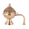legant brass incense burner with intricate design, perfect for enhancing aromatic rituals. Adds a touch of sophistication and traditional craftsmanship to any space.