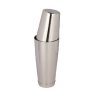 Stainless steel Boston cocktail shaker with a two-piece design for efficient mixing and shaking. Durable and stylish, ideal for professional and home bar use.