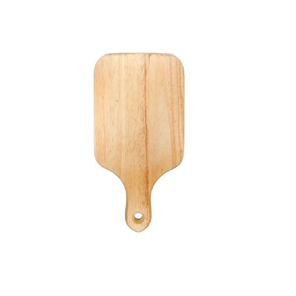 Wooden chopping board with a smooth, natural wood grain finish, featuring a sturdy and spacious surface, ideal for cutting and serving in the kitchen.